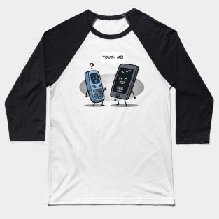 Funny Cute Kawaii New Old Phone Original Funny Cartoon Baseball T-Shirt